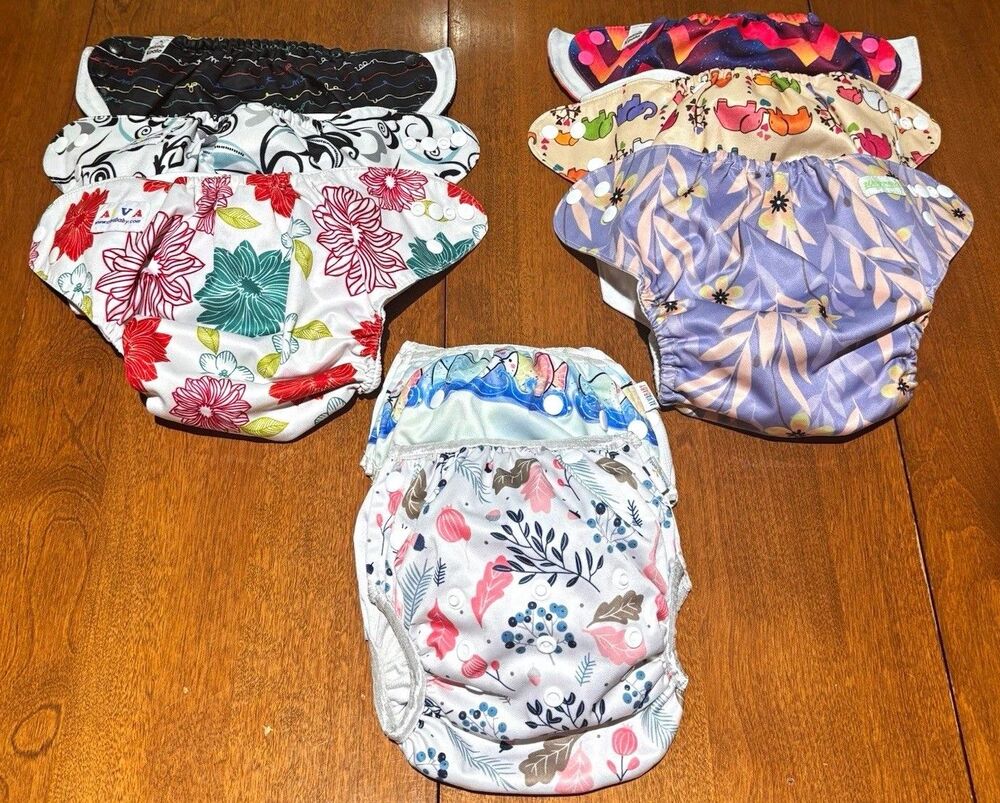 8 Alva Mama Koala More Reusable Cloth Diaper Covers Only One Size 2 Swim Covers